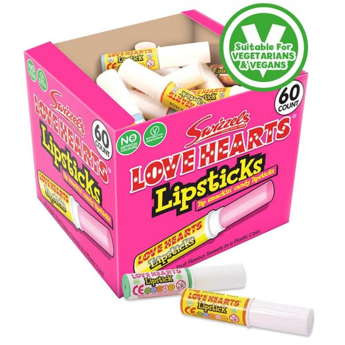 Swizzels Love Hearts Candy Lipsticks 6g One Stop British Shop
