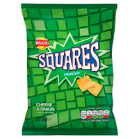British Crisps - Squares Cheese & Onion