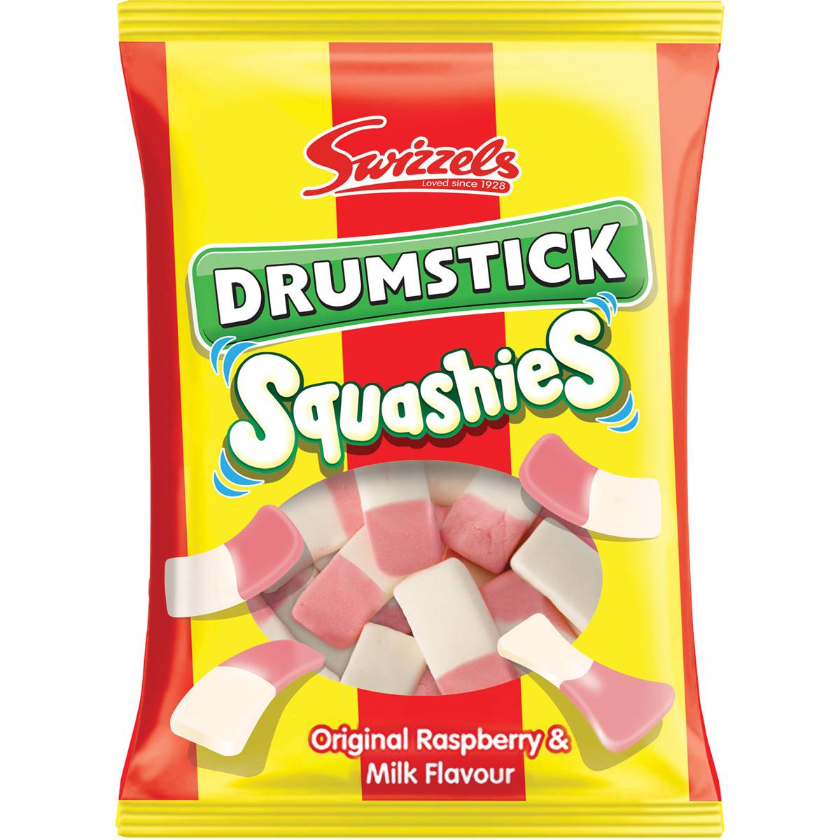 Swizzels Drumstick Squashies Original Raspberry & Milk 120g