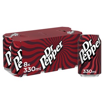 Dr Pepper 330ml Cans 8pk