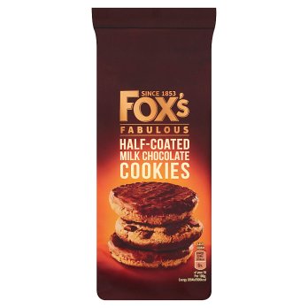 Fox's Half Coated Milk Chocolate Cookies 175g
