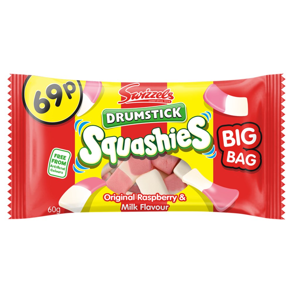 Swizzles Drumstick Squashies Rasp & Milk 60g