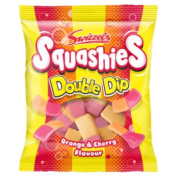 Swizzels Squashies Double Dip Orange and Cherry 120g