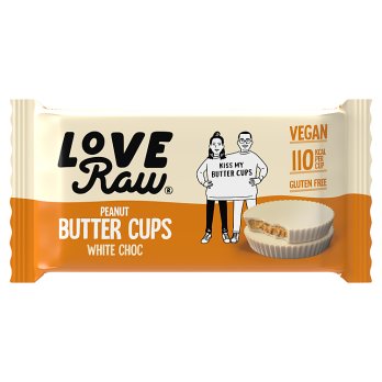 Vegan - Love Raw White Chocolate Peanut Butter Cups 34g