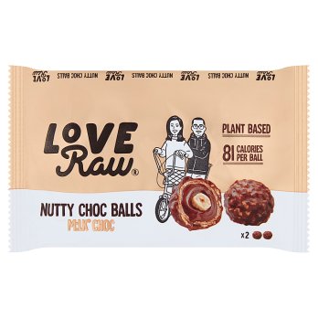 Vegan - Love Raw Milk Chocolate Nutty Balls 28g