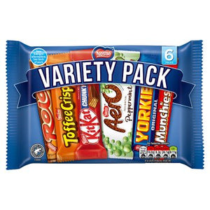Nestle Milk Chocolate Variety pack 264g 6 Pack
