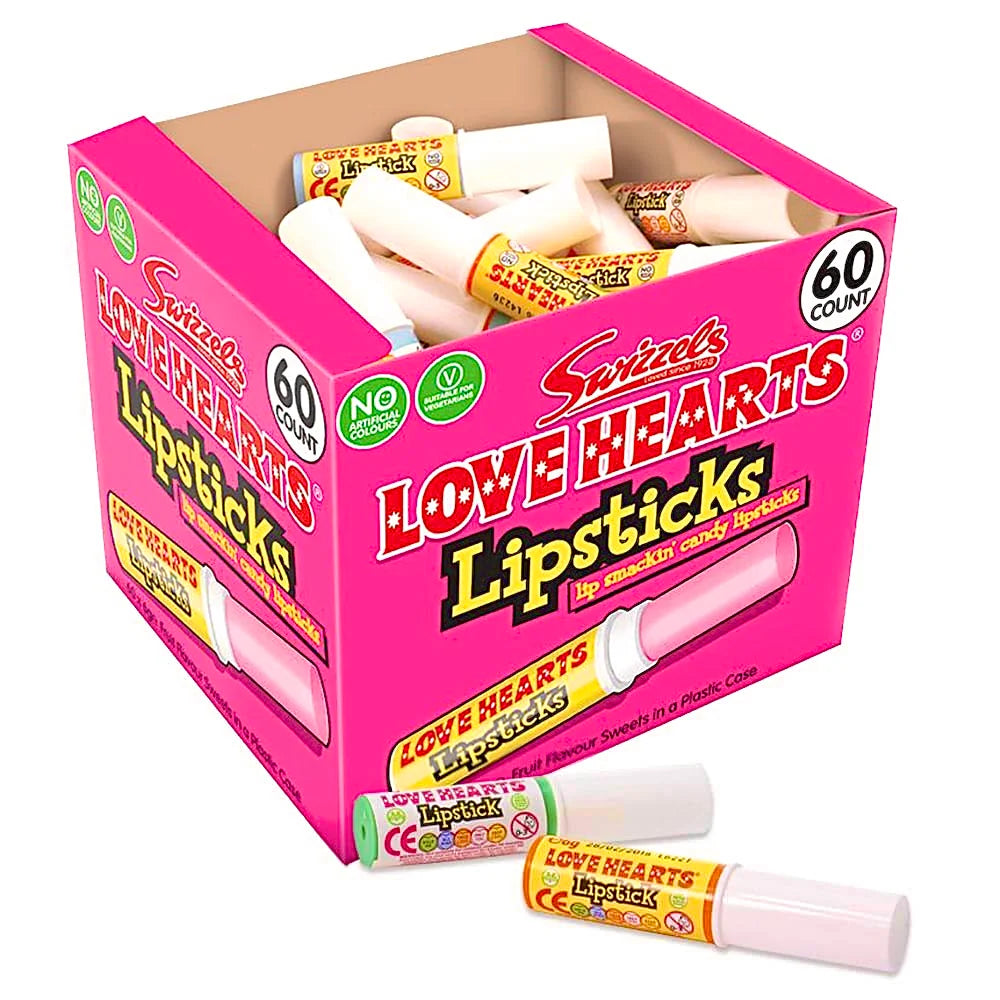 Swizzels Love Hearts Candy Lipsticks 6g