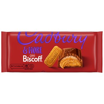 Cadbury Dairy Milk & More Lotus Biscoff Chocolate Bar 195g
