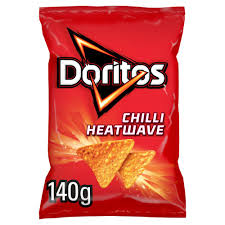 Doritos Tortilla Chips Chilli Heatwave Sharing Bag Crisps 140g