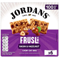 Jordans Frusli Raisin & Hazelnut Cereal Bar 6pk