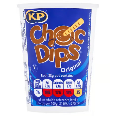 KP Choc Dips 28g
