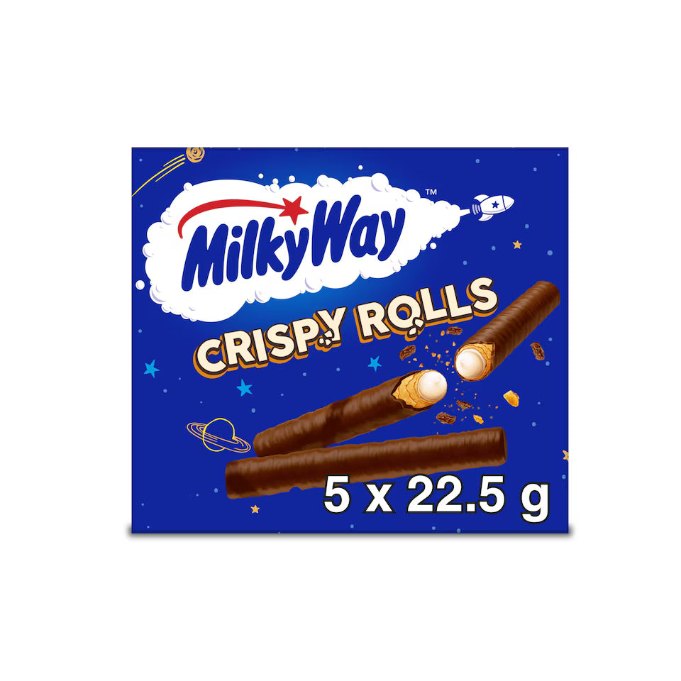 Milky Way Milk Chocolate Crispy Rolls Multipack 5 x 22.5g