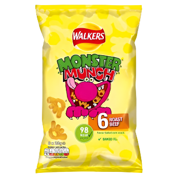 British Crisps - Monster Munch Roast Beef Multipack
