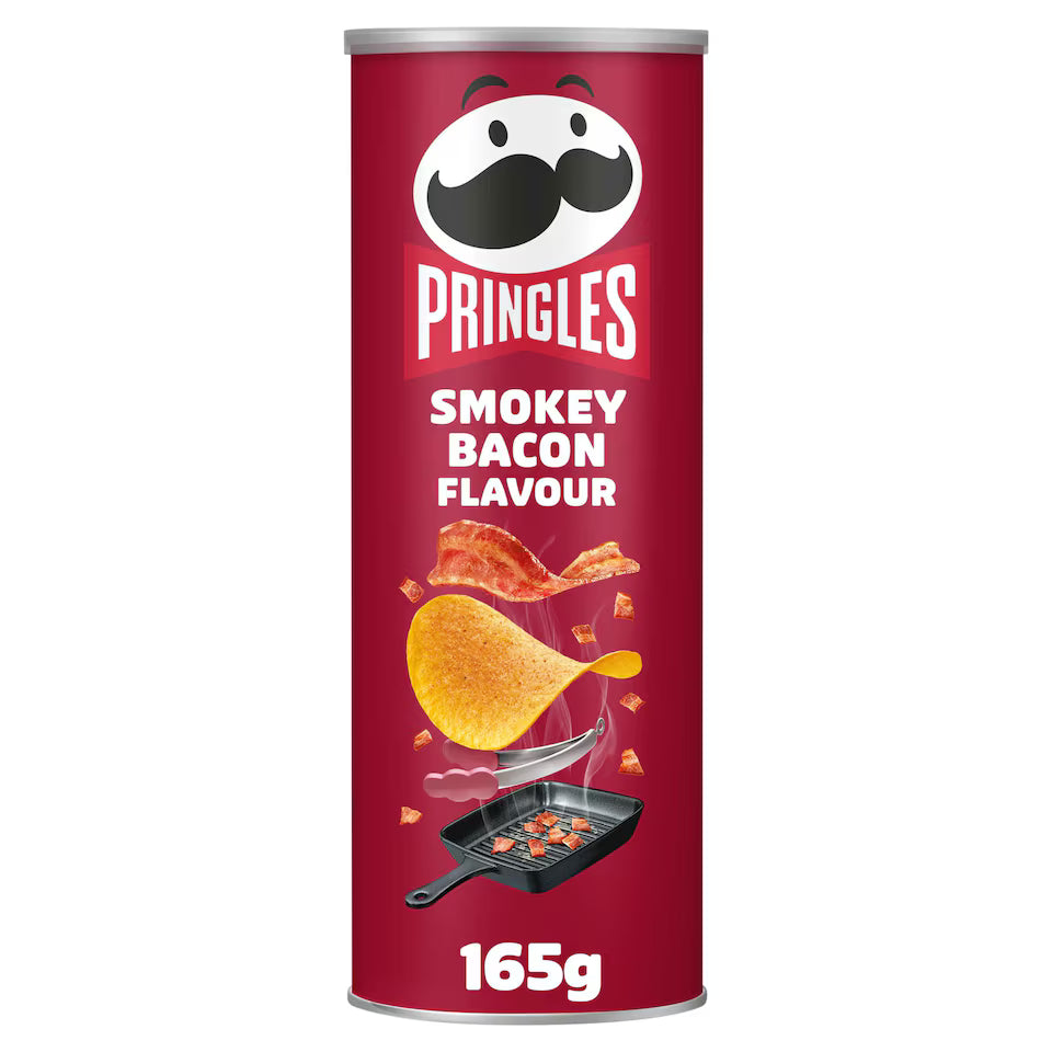 Pringles Smokey Bacon Sharing Crisps 165g