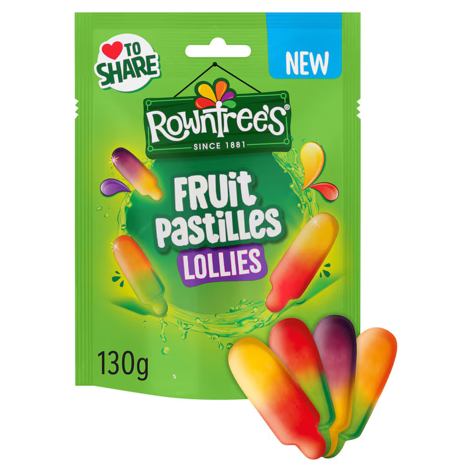 Rowntrees Fruit Pastilles Lollies 130g