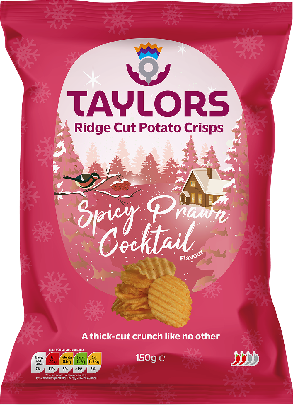 Taylors Spicy Prawn Cocktail Crisps 150g