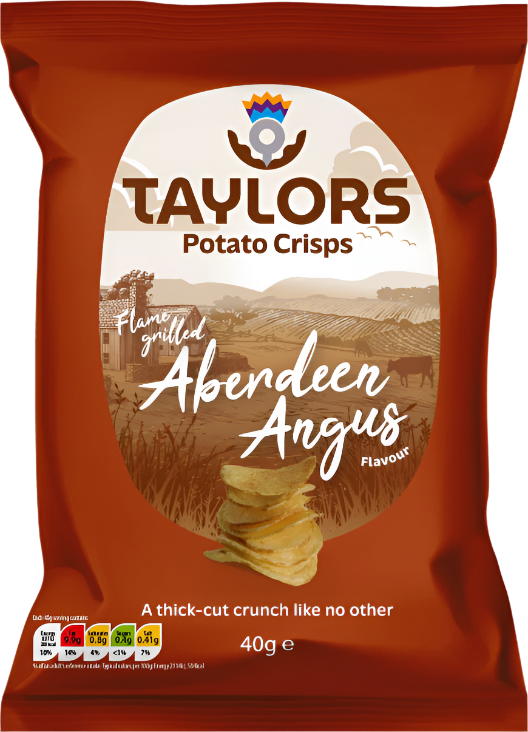 Taylors Flame Grilled Aberdeen Angus Crisps 40g