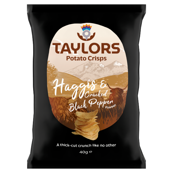 British Crisps - Taylors Haggis and Cracked Pepper