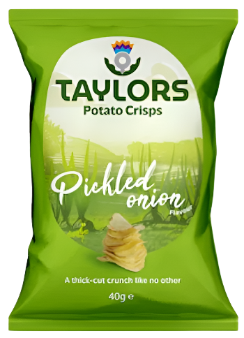 Taylors Pickled Onion Crisps 40g
