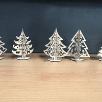 Hand Craft Tree Decoration - Small Wooden Christmas Tree