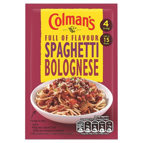 Colman's Mix Spaghetti Bolognese 45g