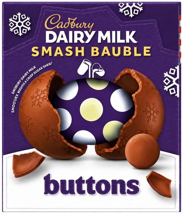 Cadbury Dairy Milk Smash Bauble Buttons 90g