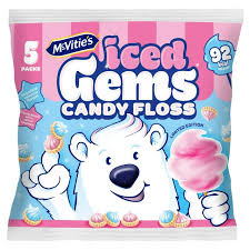 McVitie's Candy Floss Iced Gems 5pk
