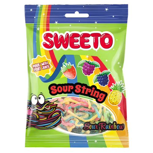 Sweeto Sour String Rainbow 80g | One Stop British Shop