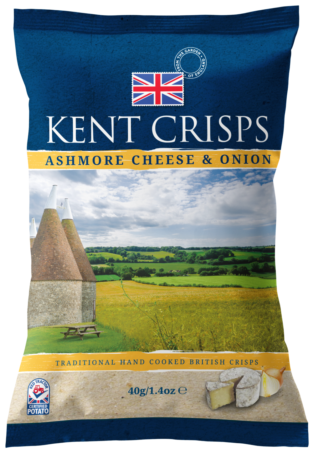 Kent Crisps Ashmore Cheese & Onion 40g