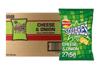 Walkers Squares Cheese & Onion 27.5g
