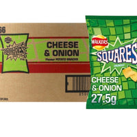 Walkers Squares Cheese & Onion 27.5g